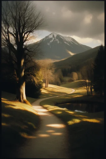 Intimate Cinematic Nostalgia style reference image — chiaroscuro lighting