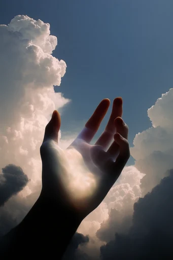 Monolithic Summer Sky style reference image — low angle perspective
