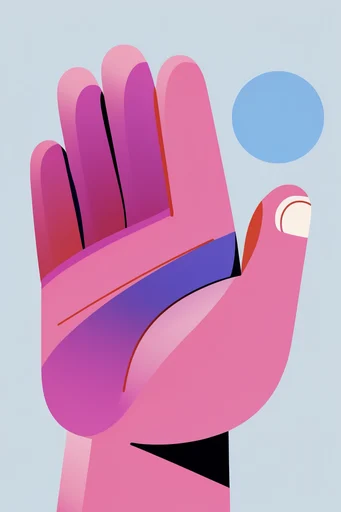 Vibrant Corporate Geometry style reference image — minimalist character design