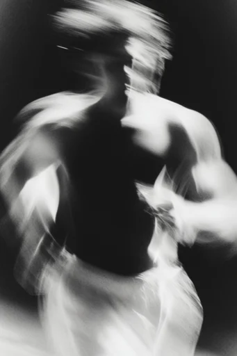 Kinetic Spectral Monochrome moodboard — generate AI images in this style