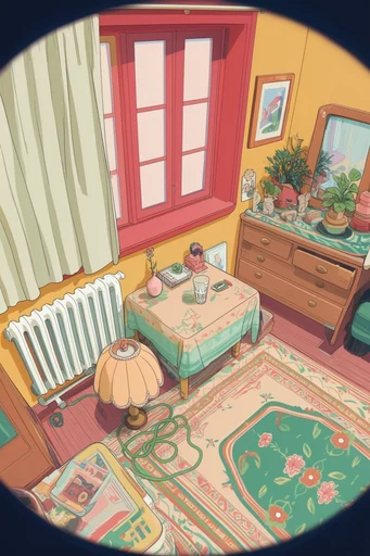 Cinematic Retro Maximalism style AI image example 4