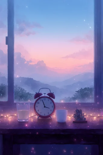 Ethereal Twilight Horizons style reference image — anime aesthetic