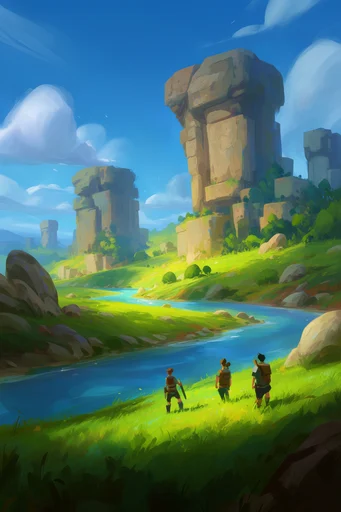 Vibrant Whimsical Painterly style AI image example 2