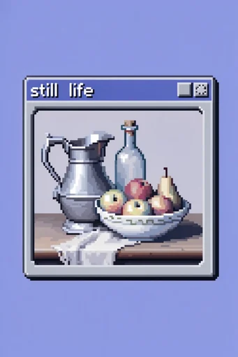 Nostalgic Digital Phosphor style reference image — pixel art