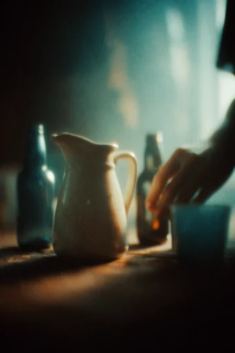 Cinematic Liminal Haze style reference image — soft-focus haze