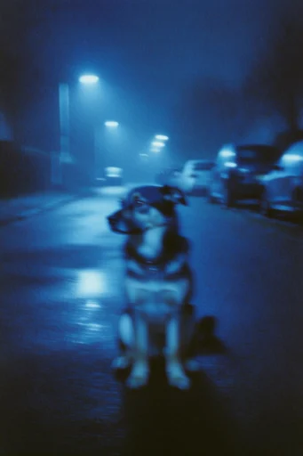 Kinetic Nocturnal Blur style reference image — liminal night photography