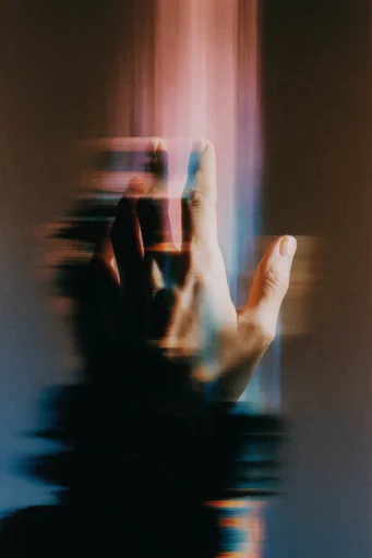Kinetic Glitch Surrealism style reference image — chromatic aberration