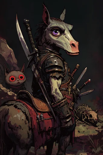 Gritty Graphic Macabre style reference image — gritty pulp horror