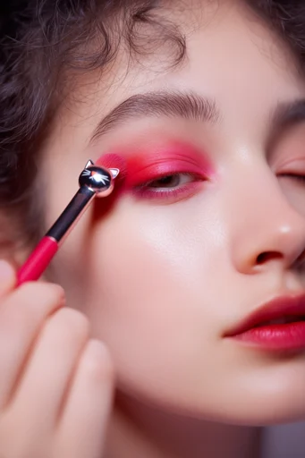Ethereal Avant-Garde Beauty style reference image — glass skin effect