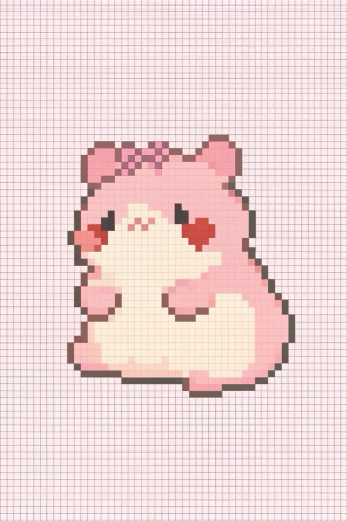Cozy Retro Kawaii Pixels style AI image example 3