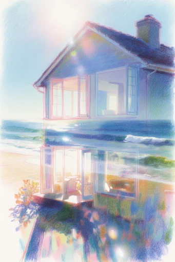 Ethereal Sketch Synthesis style reference image — visible pencil texture