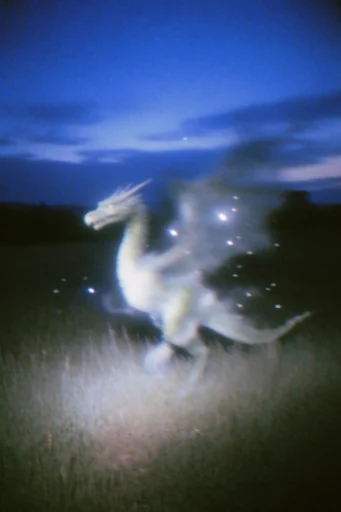 Nocturnal Liminal Analog style reference image — deep cobalt twilight