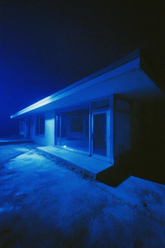 Luminous Cobalt Noir style AI image example 4