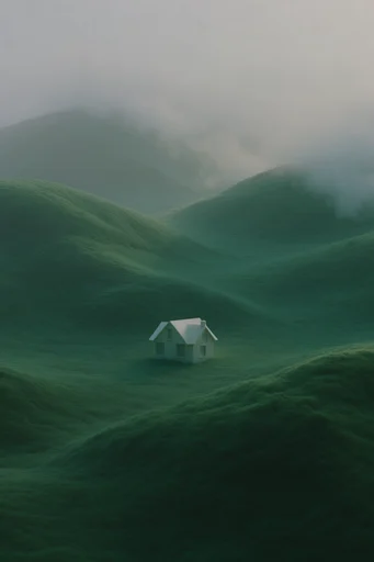 Surreal Velvet Landscapes style AI image example 4