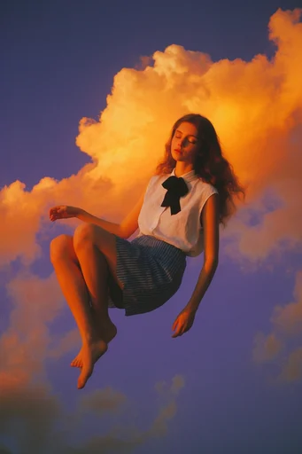 Ethereal Neon Twilight style reference image — analog film grain