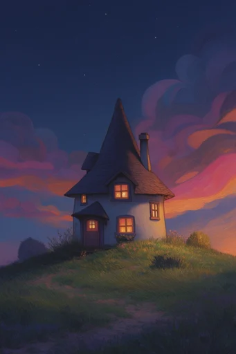 Cosmic Twilight Surrealism style AI image example 4