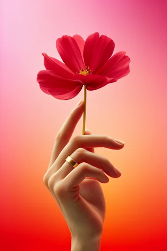 Saturated Minimalist Contrast style reference image — solid saturated background