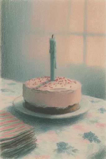 Nostalgic Surreal Solitude style reference image — painterly textured aesthetic