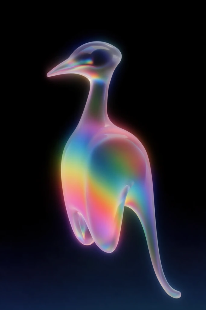 Luminous Chromatic Minimalism style AI image example 3