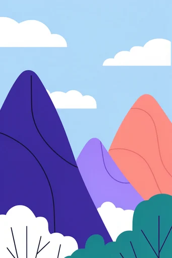Vibrant Corporate Geometry style reference image — exaggerated proportions