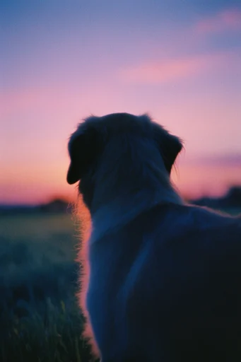 Nostalgic Twilight Haze style reference image — soft-focus silhouette