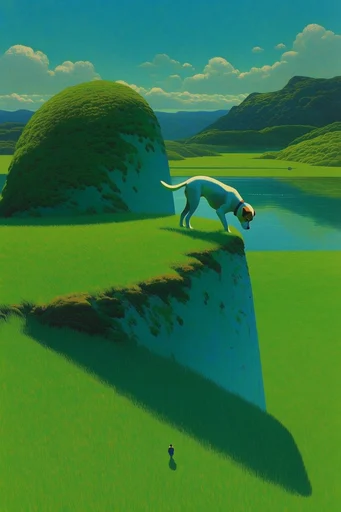 Surreal Pastoral Impressionism style reference image — Ghibli-inspired atmosphere