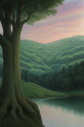 Enchanted Nocturnal Realism style AI image example 2