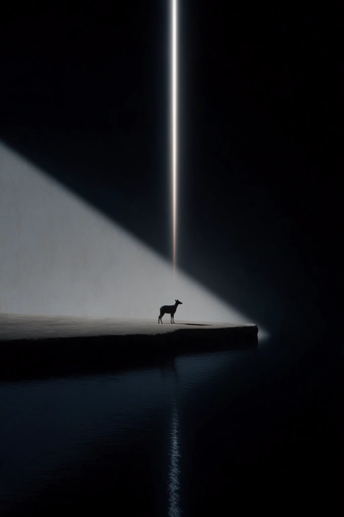 Minimalist Abyssal Neon style AI image example 3