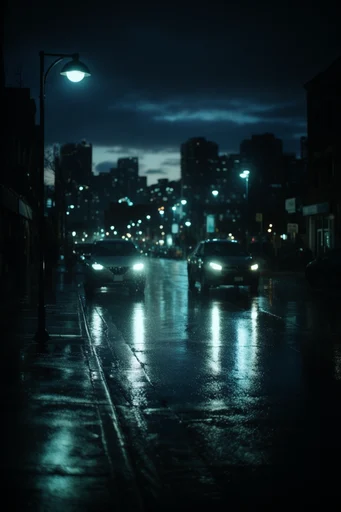 Cinematic Nocturnal Noir style reference image — cinematic night photography