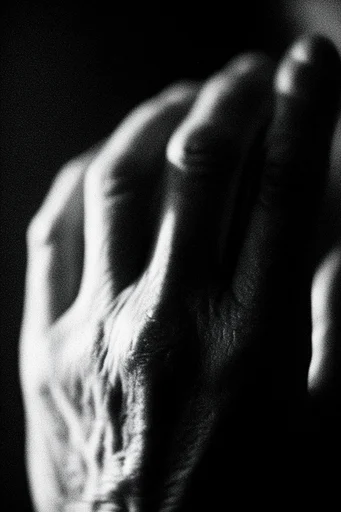 Textured Monochrome Noir style reference image — stippled dot texture