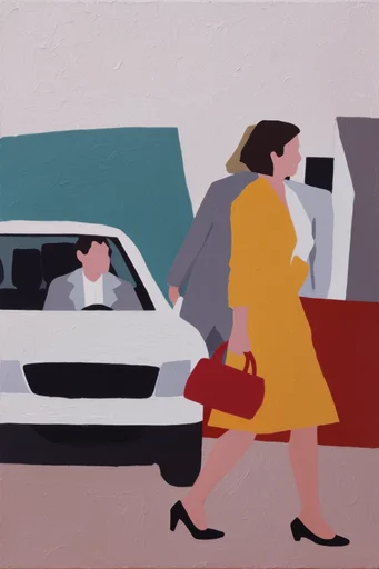 Graphic Fauvist Modernism style reference image — flat graphic illustration