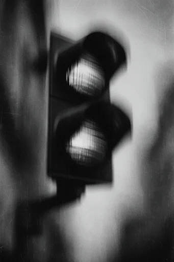 Kinetic Noir Abstraction style reference image — motion blur streaks