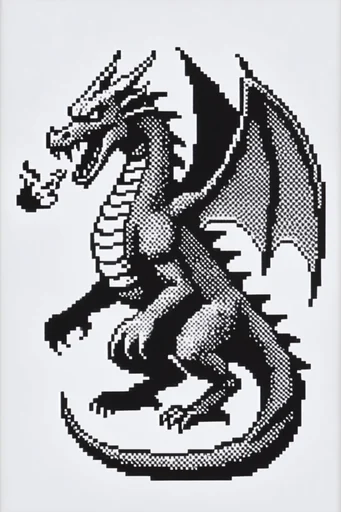 Retro Digital Dither style reference image — monochrome green phosphor