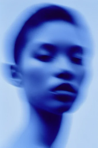 Ethereal Cyanotype Haze style reference image — ethereal silhouettes