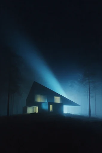Cinematic Nocturnal Cyan style AI image example 4