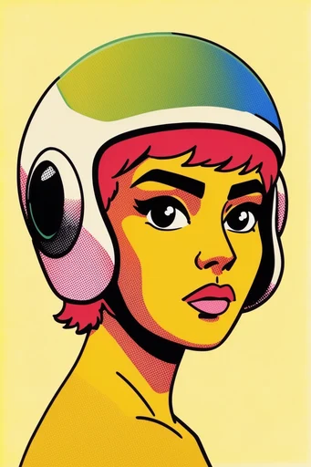 Graphic Retro Pop moodboard — generate AI images in this style