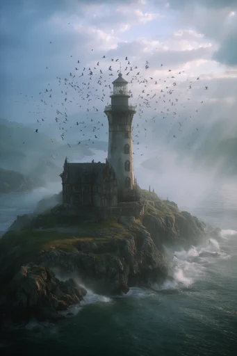 Monolithic Atmospheric Romanticism style reference image — moody lighting
