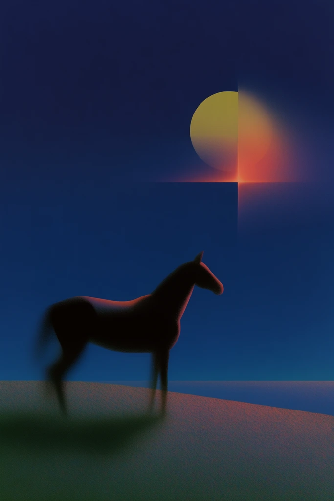 Nocturnal Liminal Surrealism style AI image example 3