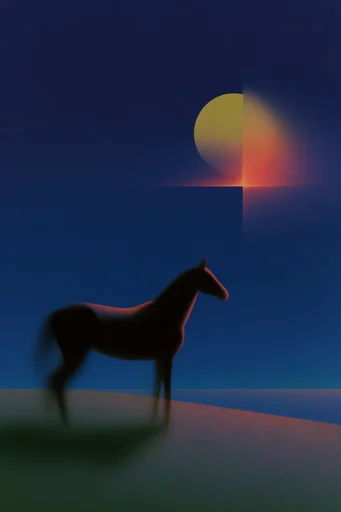 Nocturnal Liminal Surrealism style AI image example 3