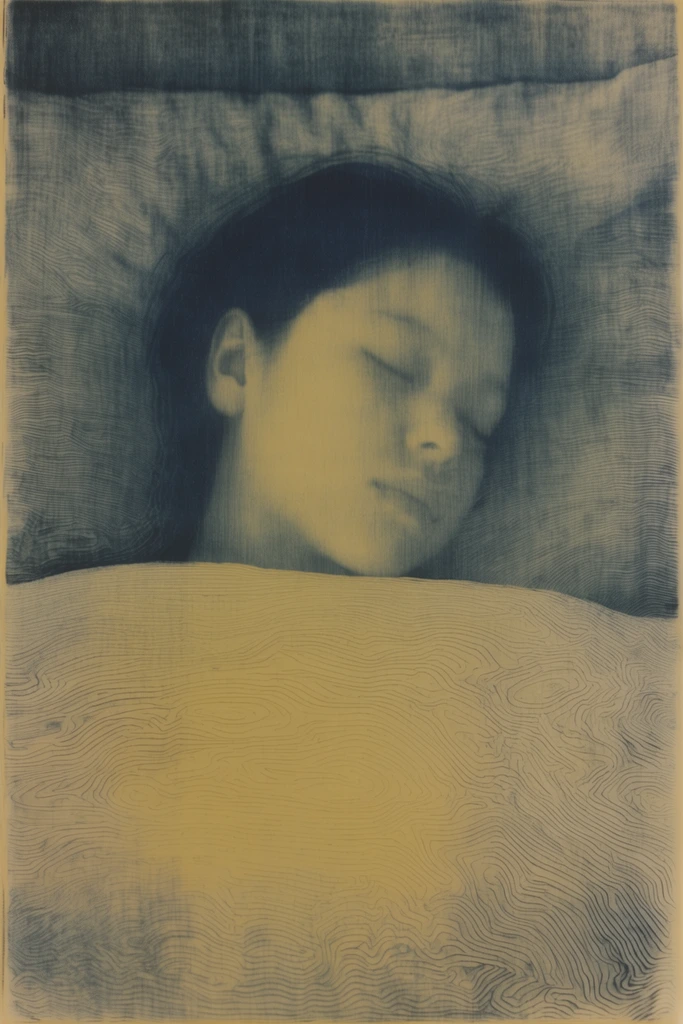 Architectural Cyanotype Abstraction style AI image example 1