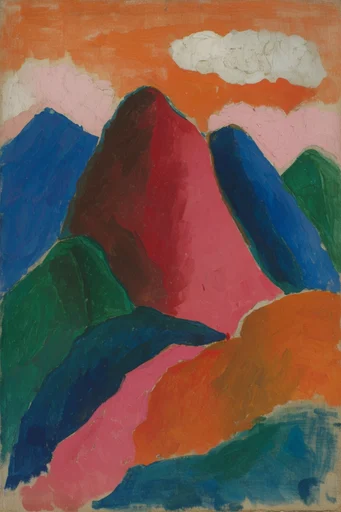 Tactile Fauvist Expressionism style reference image — thick impasto oil painting