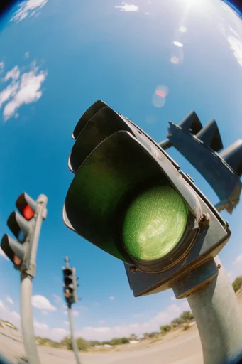 Dynamic Fisheye Action style reference image — Y2K streetwear
