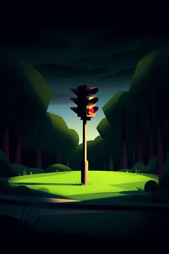 Luminous Forest Mystery style reference image — chiaroscuro lighting