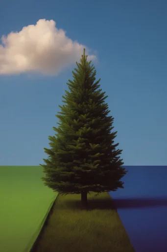 Surrealist Graphic Frame style AI image example 2