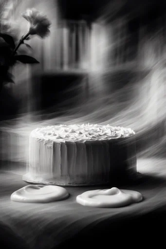 Spectral Kinetic Monochrome style reference image — liminal dreamscape