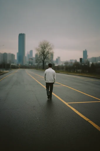 Cinematic Urban Nostalgia style reference image — muted cinematic tones