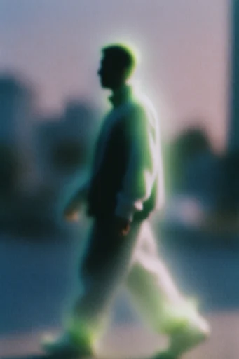 Spectral Acid Noir style reference image — motion blur