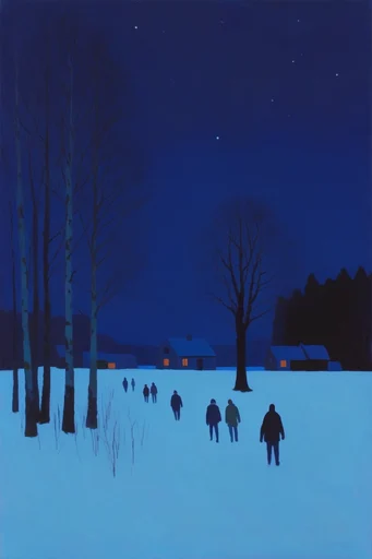 Luminous Fauvist Nocturnes style AI image example 2
