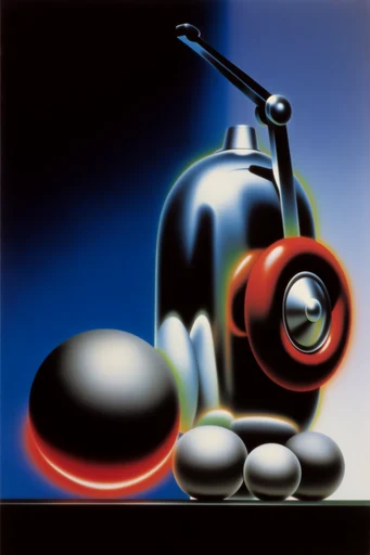 Metallic Dream Surrealism style reference image — airbrush surrealism