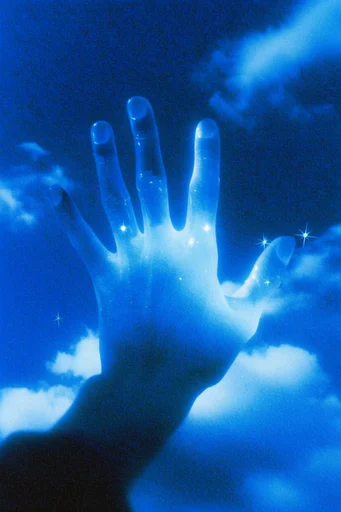 Luminous Indigo Nocturne style reference image — bioluminescent glow